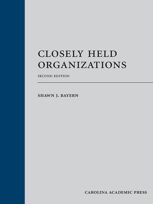 cover image of Closely Held Organizations